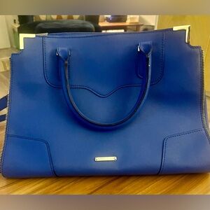 💙 EUC Rebecca Minkoff Blue Satchel, Handbag, Crossbody with Silver Hardware